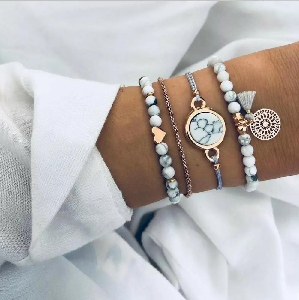 4 PC Charm Bracelet
